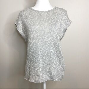 Viktoria & Woods Gray Sleeveless Knit Sweater Top Open Back Detail Size 4